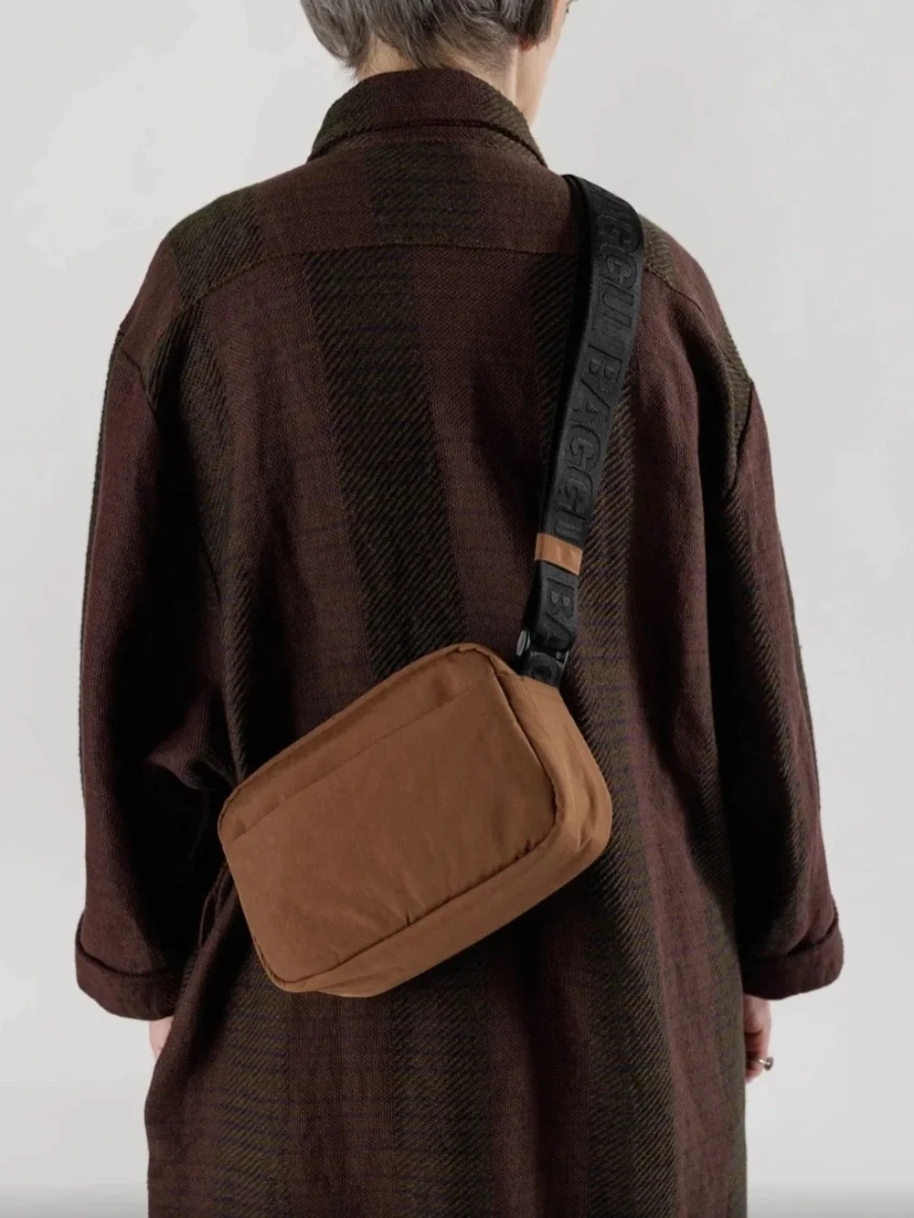NWT BAGGU Camera Crossbody Bag Cocoa Brown